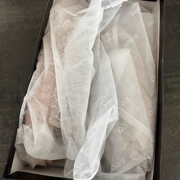 Corta DOUBLE BUCKLE STRAP DIAMANTE DETAIL FLAT DAD SANDAL IN NUDE MESH size 7 - Picture 10 of 12